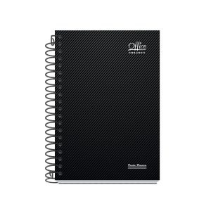 Agenda Permanente Coleção Office Pauta branca, Sua capa é minimalista na cor preta.
