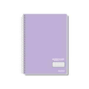 Cadernos Pauta Branca Coleção Office Colors, modelos universitário, 1/4 e 1/8, com opção quadriculada 7x7. Capas minimalistas em cores neutras, ideais para um visual profissional e elegante.