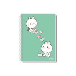 Caderno universitário 1 matéria coleção Uau – capa elegante com design clean e sofisticado, 96 folhas, pauta branca.