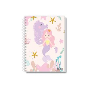 Caderno universitário 1 matéria coleção Uau – capa elegante com design clean e sofisticado, 96 folhas, pauta branca.