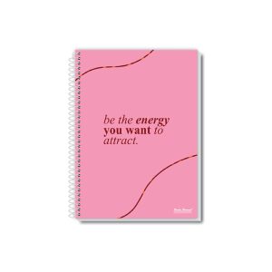 Caderno universitário 1 matéria coleção Uau – capa elegante com design clean e sofisticado, 96 folhas, pauta branca.