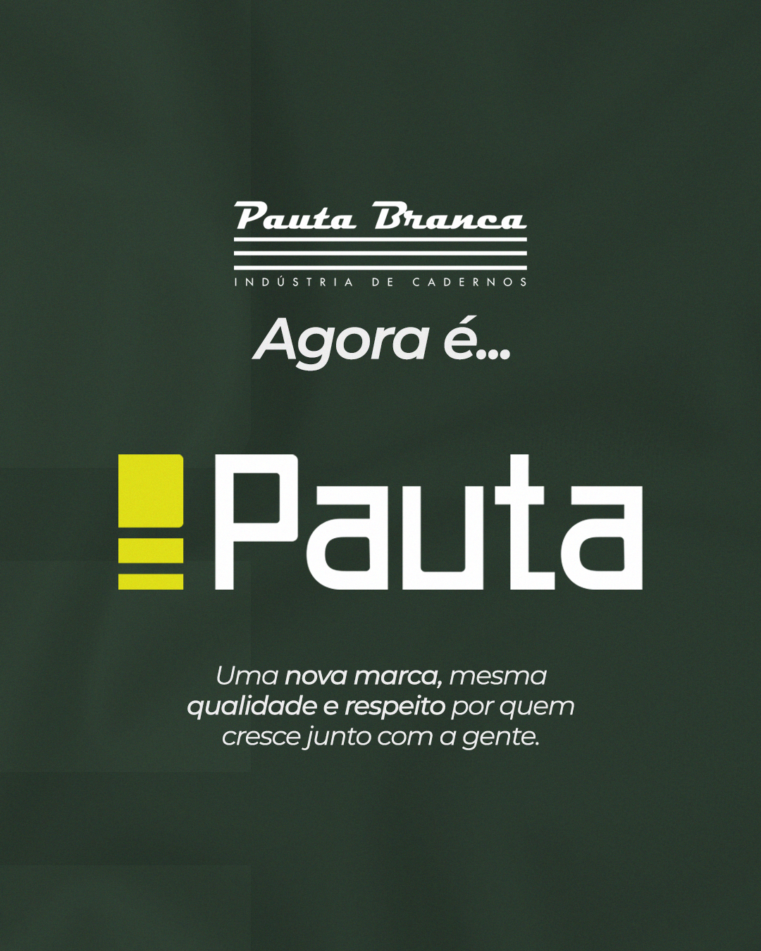 Pauta Branca agora é Pauta